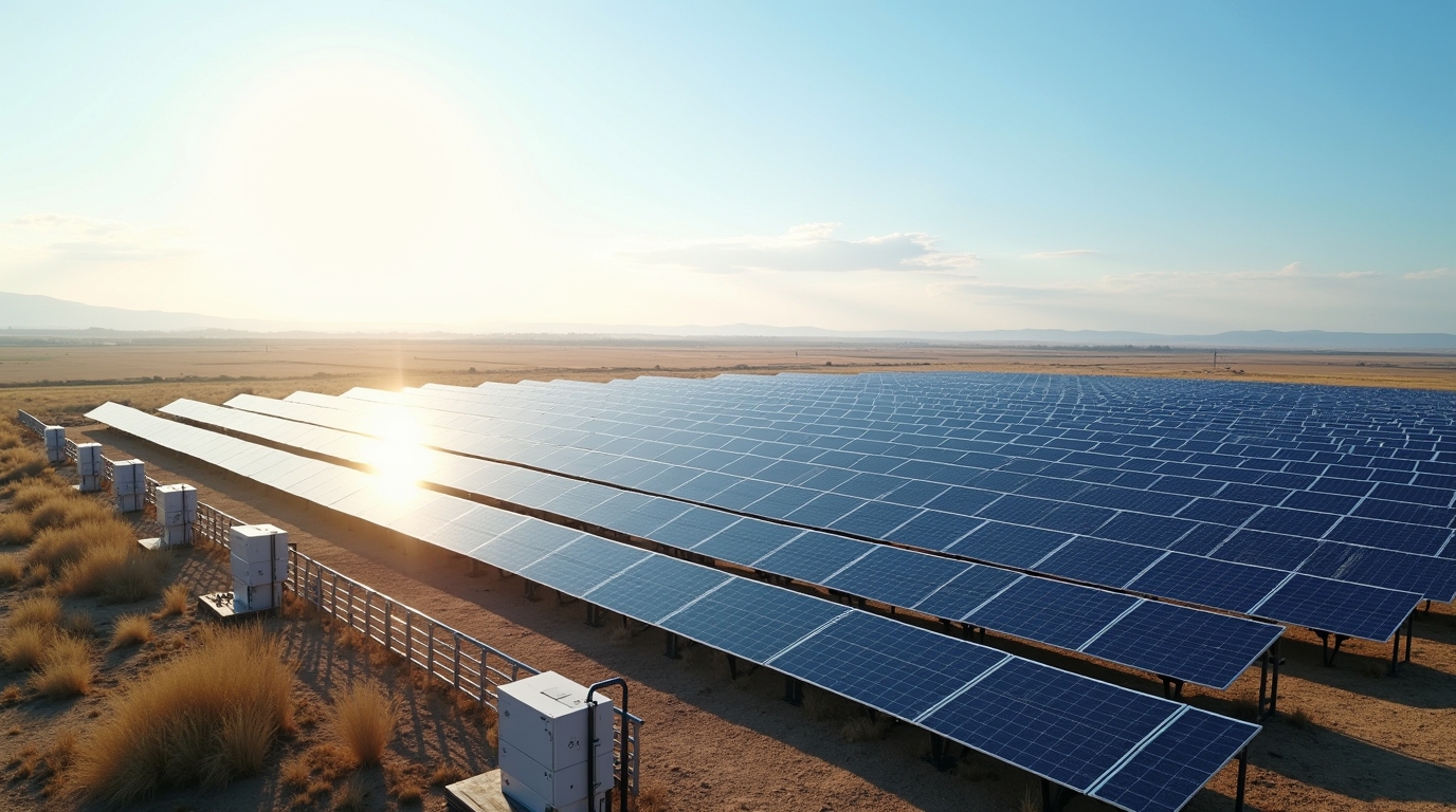 Usina solar de médio e grande porte